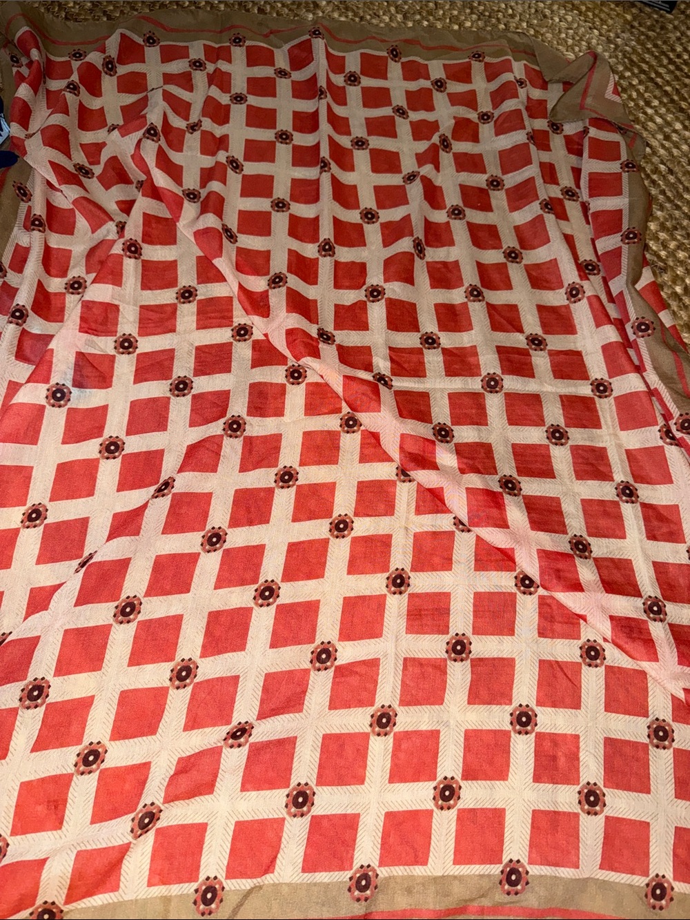 Lafayette accessories Geometric Check Scarf - Picture 5 of 6